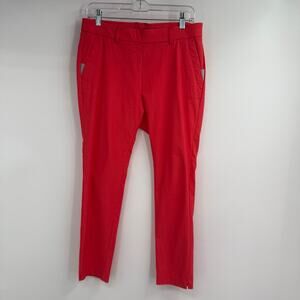 KJUS Ikala 7/8 Treggings Golf Pants Womens 40 / L Red Slim Fit High Waisted